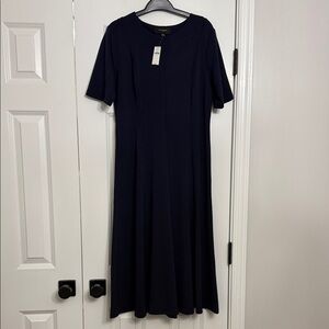 Banana Republic Factory Dark Blue Midi Dress